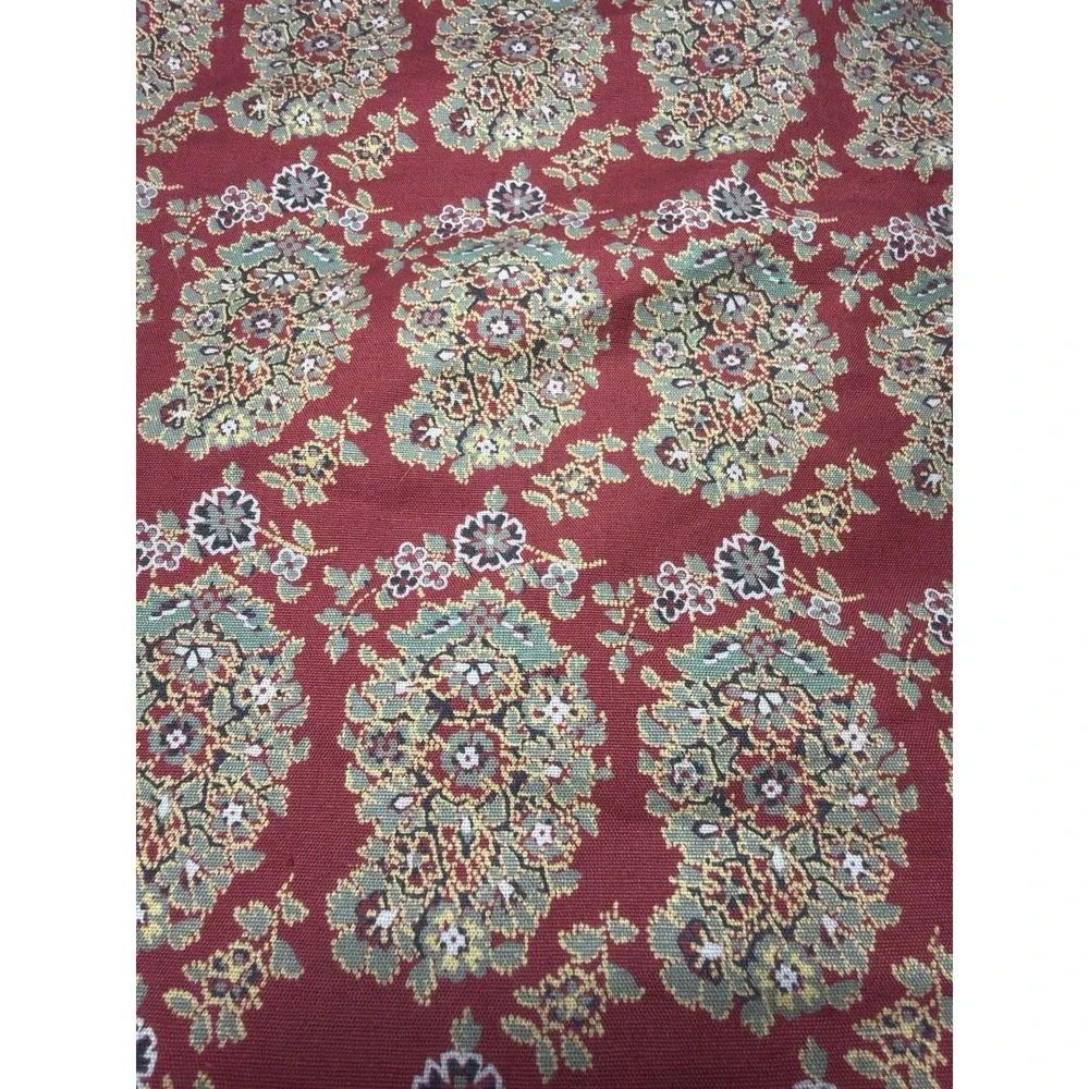 Pottery Barn Greta Bhotah Duvet Cover KING Red Paisley Cotton Linen Blend Boho